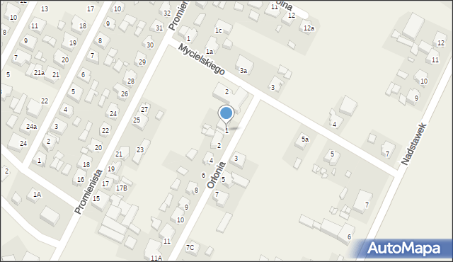 Pępowo, Orłonia Mariana, 1, mapa Pępowo