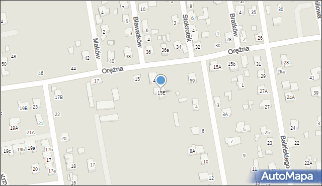 Piaseczno, Orężna, 15E, mapa Piaseczno