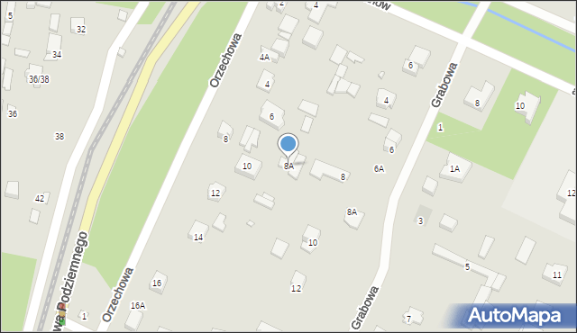 Piaseczno, Orzechowa, 8A, mapa Piaseczno