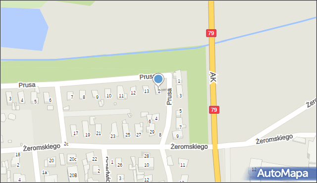 Piaseczno, Orzeszkowej Elizy, 2, mapa Piaseczno