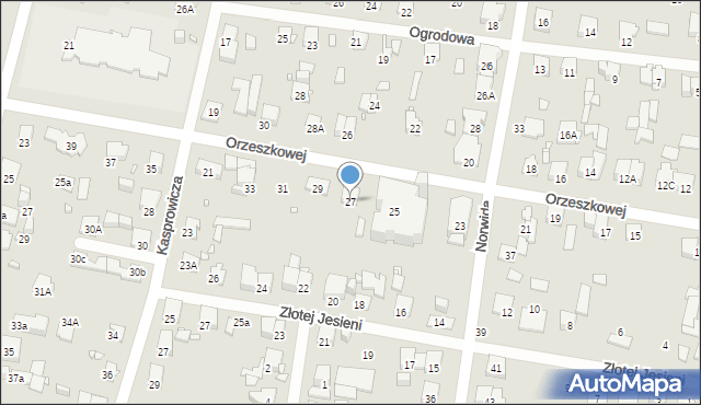 Piastów, Orzeszkowej Elizy, 27, mapa Piastów