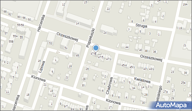 Piastów, Orzeszkowej Elizy, 47/7, mapa Piastów