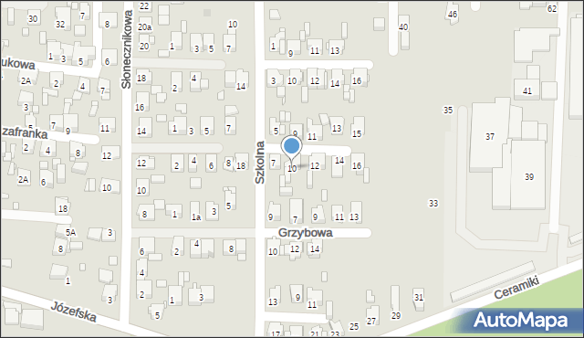 Piekary Śląskie, Orzeszkowej Elizy, 10, mapa Piekary Śląskie