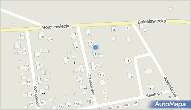 Pieńsk, Orzeszkowej Elizy, 7, mapa Pieńsk