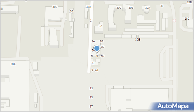 Piotrków Trybunalski, Orla, 5, mapa Piotrków Trybunalski