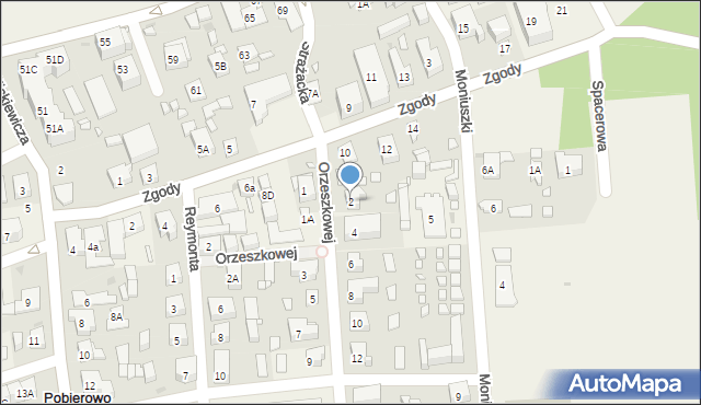 Pobierowo, Orzeszkowej Elizy, 2, mapa Pobierowo