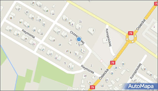 Połaniec, Orzeszkowej Elizy, 5, mapa Połaniec