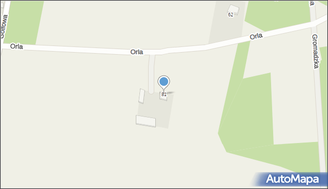 Pomocnia, Orla, 81, mapa Pomocnia