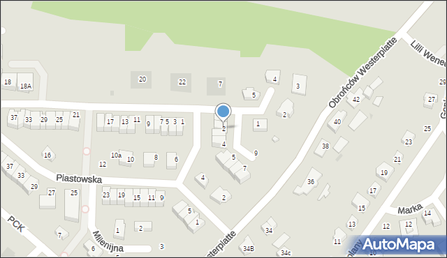 Pruszcz Gdański, Orła Białego, 2, mapa Pruszcz Gdański