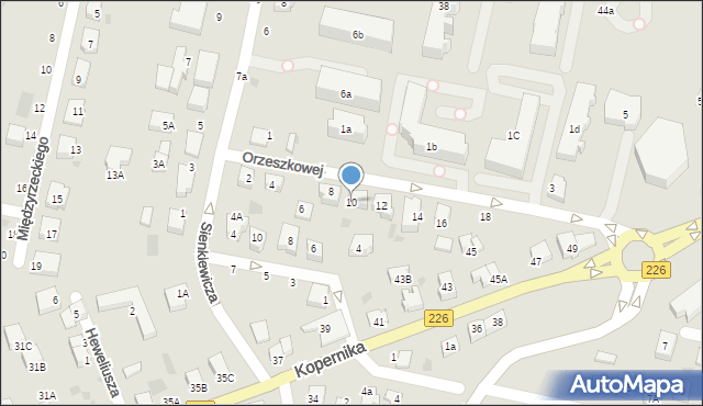 Pruszcz Gdański, Orzeszkowej Elizy, 10, mapa Pruszcz Gdański