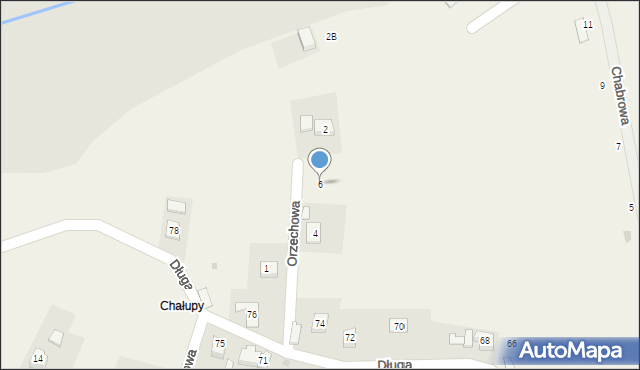 Przecieszyn, Orzechowa, 6, mapa Przecieszyn