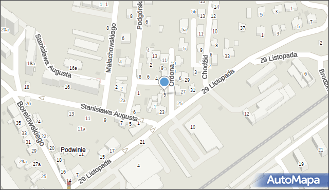 Przemyśl, Ordona Juliana Konstantego, 5, mapa Przemyśla