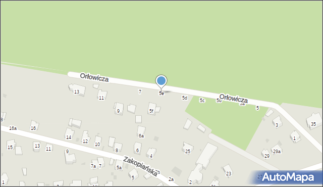 Przemyśl, Orłowicza Mieczysława, 5e, mapa Przemyśla