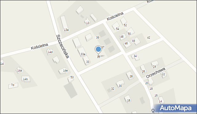 Przęsocin, Orzechowa, 35, mapa Przęsocin