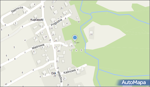 Przyłęków, Orzechowa, 7, mapa Przyłęków