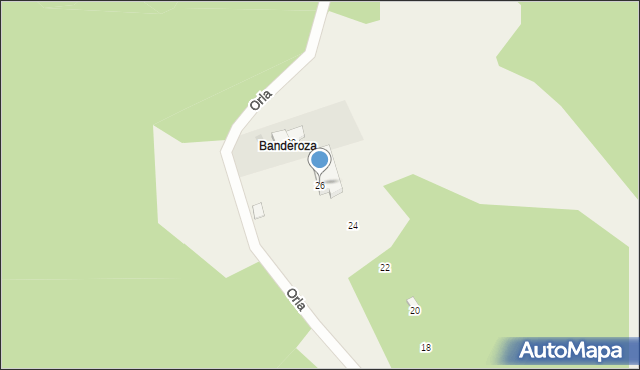 Pszczew, Orla, 26, mapa Pszczew