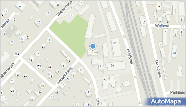 Puck, Orzeszkowej Elizy, 1, mapa Puck