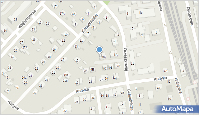 Puck, Orzeszkowej Elizy, 8D, mapa Puck