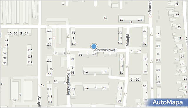 Pyskowice, Orzeszkowej Elizy, 3/3, mapa Pyskowice