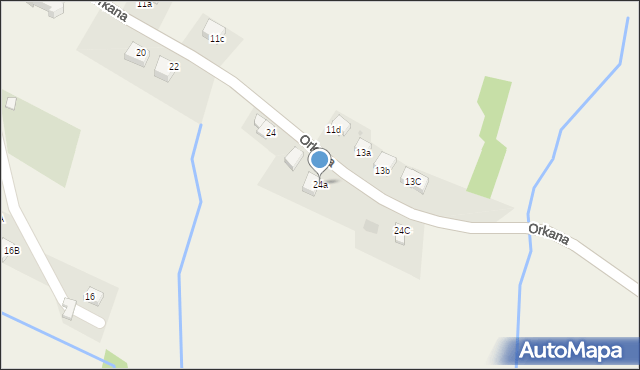 Pyzówka, Orkana Władysława, 24a, mapa Pyzówka