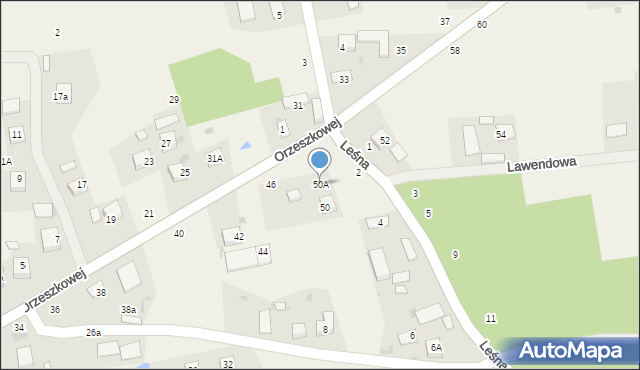 Radgoszcz, Orzeszkowej Elizy, 50A, mapa Radgoszcz