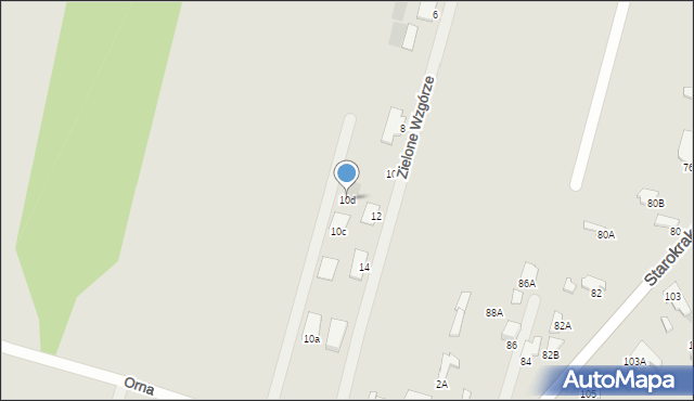 Radom, Orna, 10d, mapa Radomia