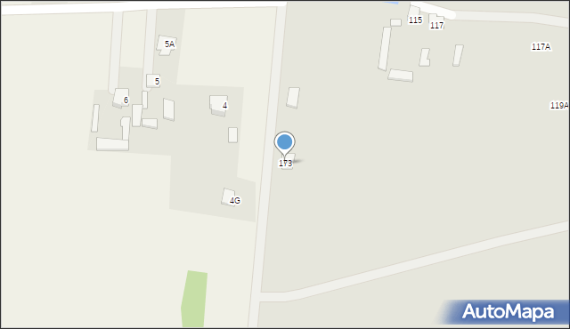 Radom, Orkana Władysława, 173, mapa Radomia