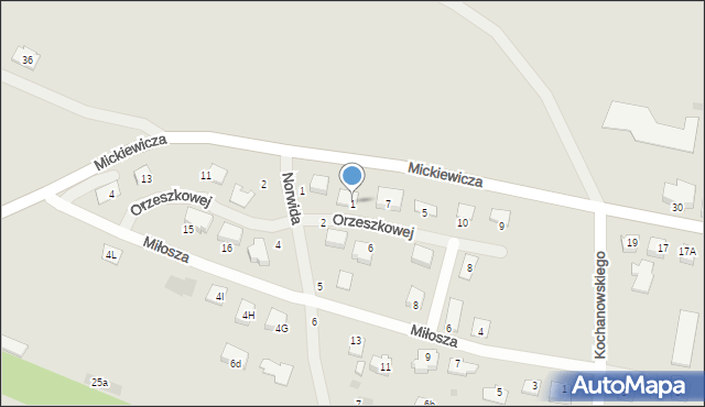 Radymno, Orzeszkowej Elizy, 1, mapa Radymno