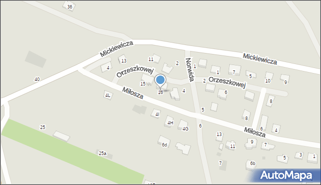 Radymno, Orzeszkowej Elizy, 16, mapa Radymno