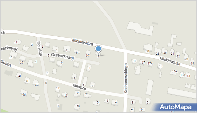 Radymno, Orzeszkowej Elizy, 9, mapa Radymno