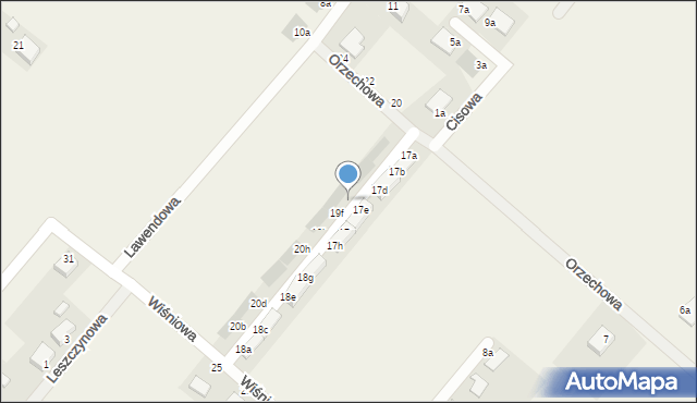 Ratowice, Orzechowa, 19e, mapa Ratowice