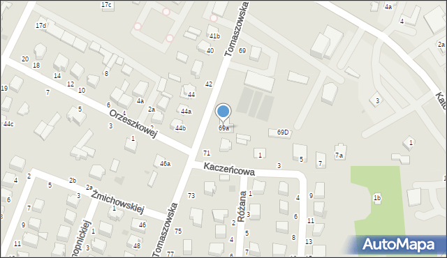 Rawa Mazowiecka, Orzeszkowej Elizy, 69a, mapa Rawa Mazowiecka