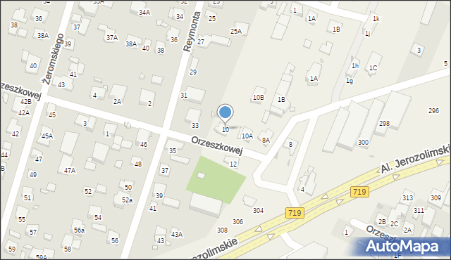 Reguły, Orzeszkowej Elizy, 10, mapa Reguły