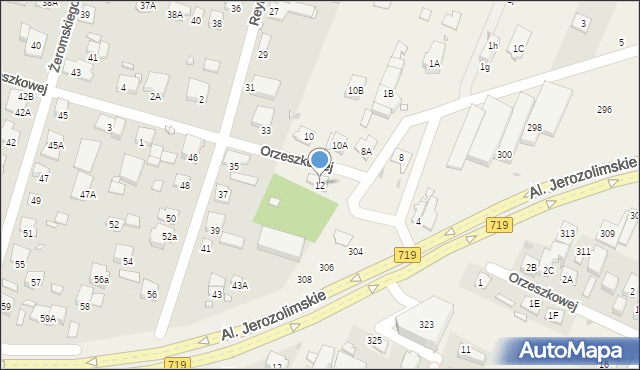 Reguły, Orzeszkowej Elizy, 12, mapa Reguły