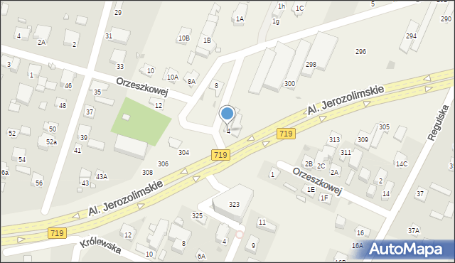 Reguły, Orzeszkowej Elizy, 4, mapa Reguły