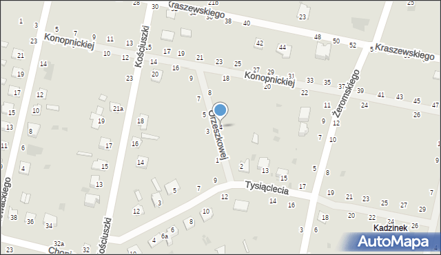 Rejowiec Fabryczny, Orzeszkowej Elizy, 4, mapa Rejowiec Fabryczny