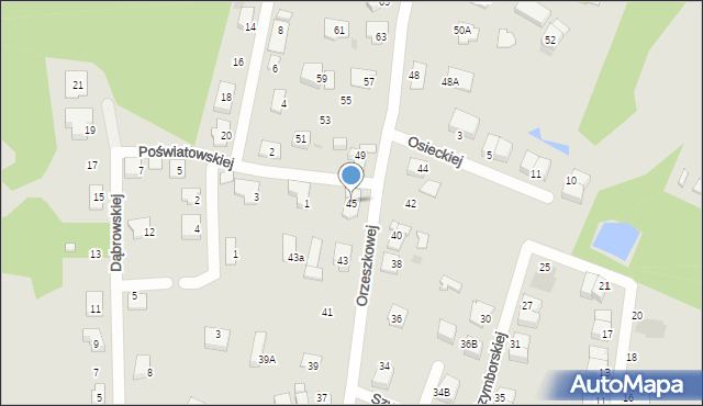 Ruda Śląska, Orzeszkowej Elizy, 45, mapa Rudy Śląskiej