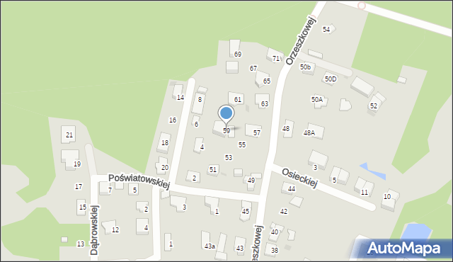 Ruda Śląska, Orzeszkowej Elizy, 59, mapa Rudy Śląskiej