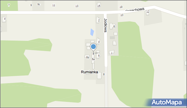 Rumianka, Orzechowa, 6, mapa Rumianka