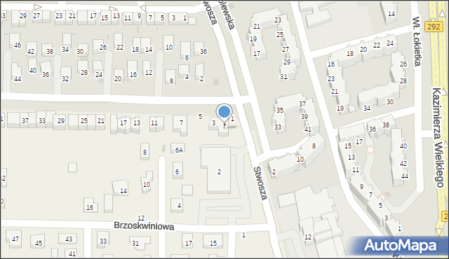 Ruszowice, Orzechowa, 3, mapa Ruszowice