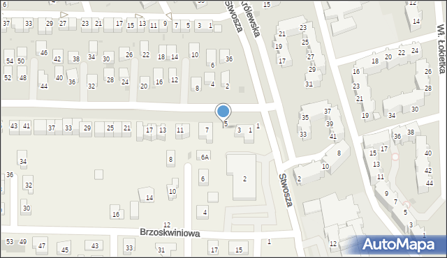 Ruszowice, Orzechowa, 5, mapa Ruszowice