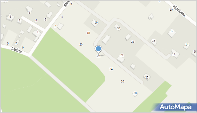 Rydzewo, Orzechowa, 22, mapa Rydzewo