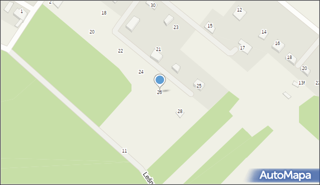 Rydzewo, Orzechowa, 26, mapa Rydzewo