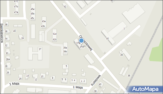 Rzepin, Orzeszkowej Elizy, 37A, mapa Rzepin