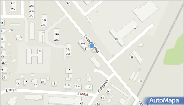 Rzepin, Orzeszkowej Elizy, 37aa, mapa Rzepin