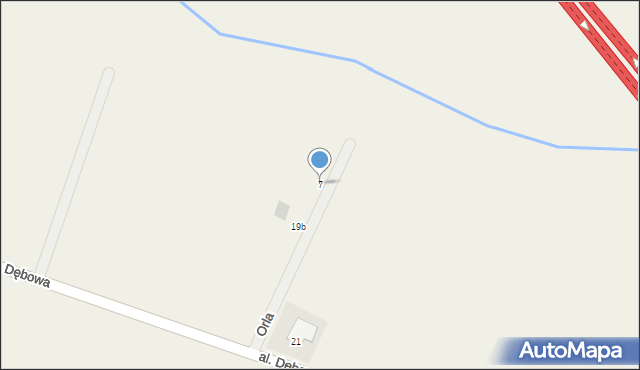 Rzeplin, Orla, 7, mapa Rzeplin