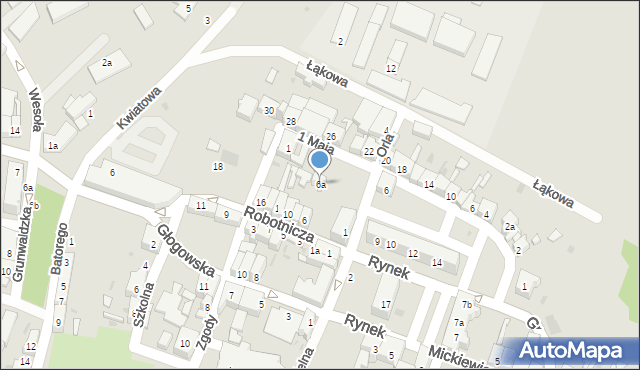 Ścinawa, Orla, 6a, mapa Ścinawa