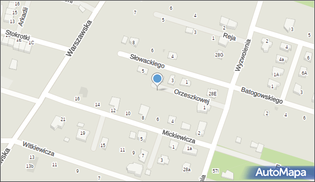 Serock, Orzeszkowej Elizy, 5, mapa Serock