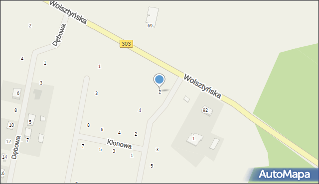 Siedlec, Orzechowa, 2, mapa Siedlec