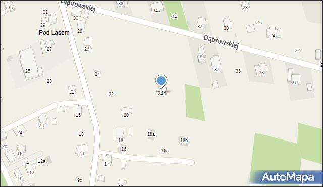 Sieniczno, Orzechówka, 24d, mapa Sieniczno